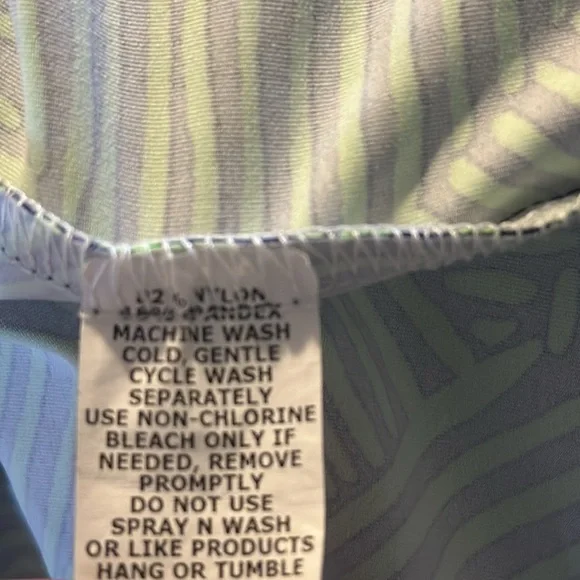 Women’s Katherine Green & Blue Way V Neck Nylon & Spandex Sheath Dress Size L - Picture 9 of 9